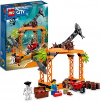 LEGO 60342 City Stuntz Sfida Acrobatica Attacco dello Squalo, Moto Giocattolo con Minifigure, Giochi per Bambini dai 5 Anni in su, Idea Regalo
